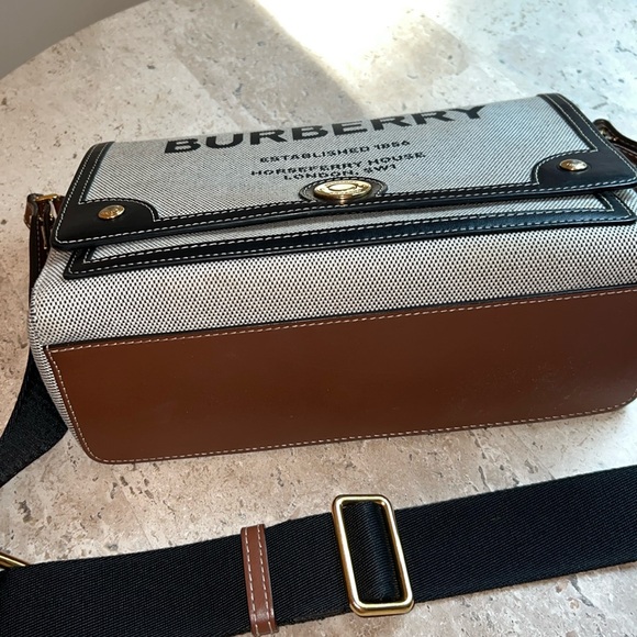 Burberry Canvas Note Crossbody Bag - Picture 5 of 12